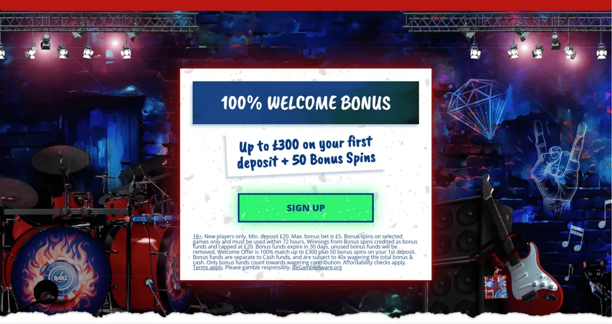 Barz casino welcome bonus