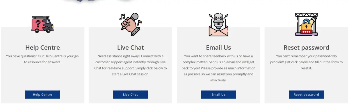 Barz casino user support options